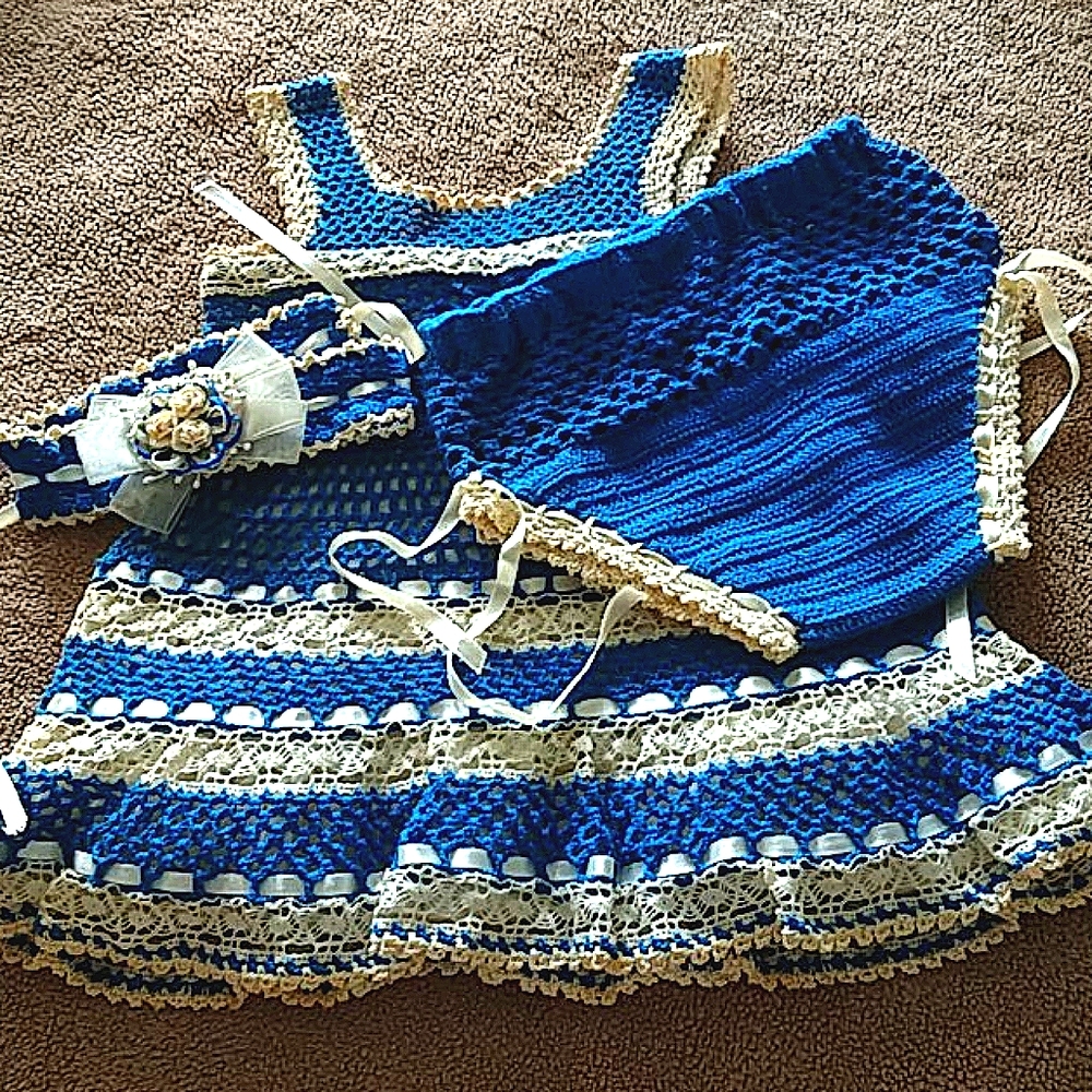 Gorgeous handcrafted Baby Girl set